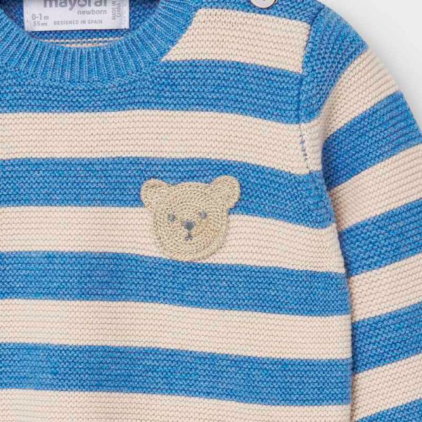 Conjunto polaina rayas tricot