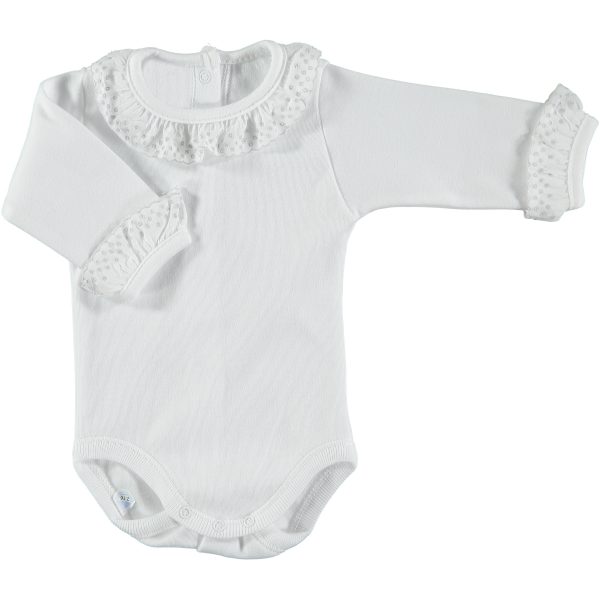Body Manga Larga Cuello Batista Gris