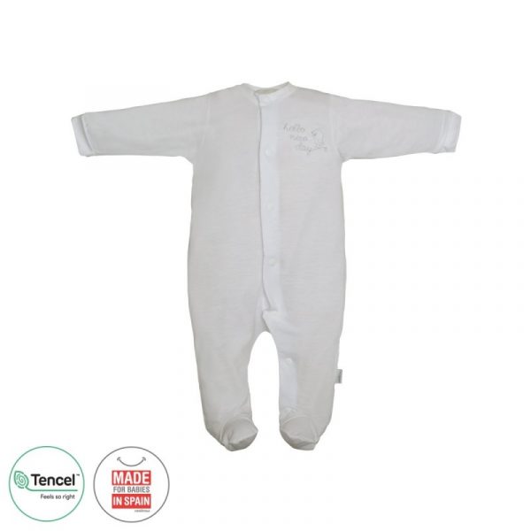 Pelele largo botón pájaro pijama tencel